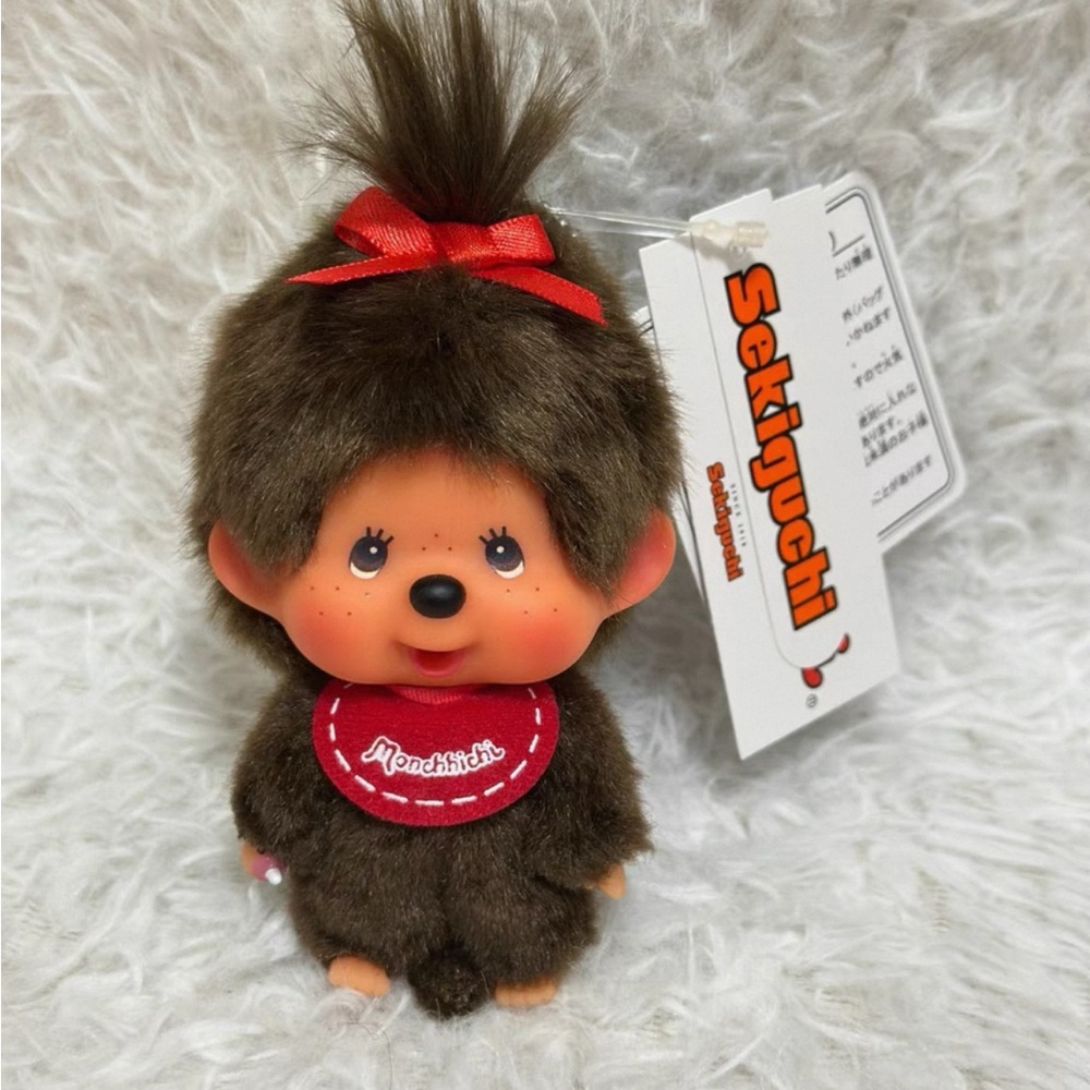 Monchhichi Big Face Girl Keychain Sekiguchi